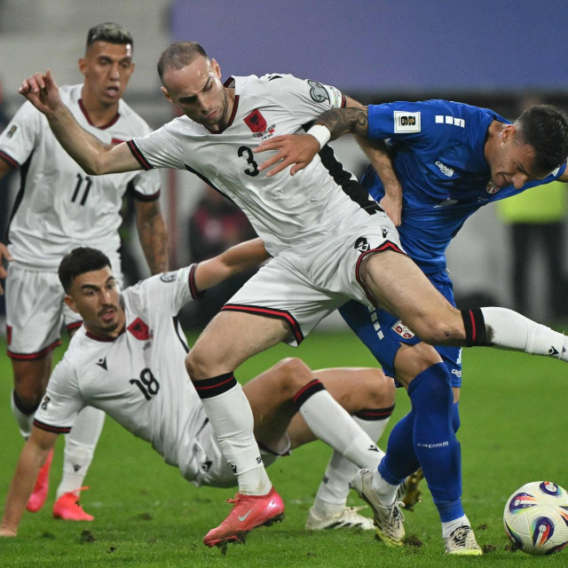Mario Mitaj i Aleksandar Stanković na utakmici u Leskovcu