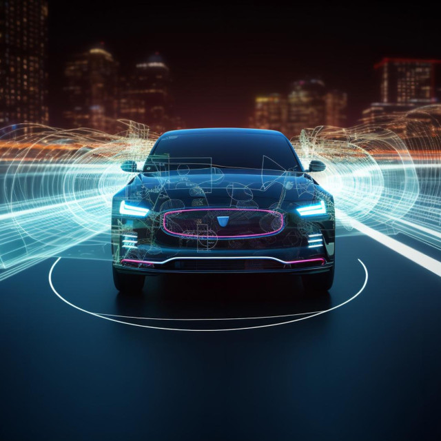 Sigurnosni sustavi pomoći vozaču u automobilu (ADAS), ilustracija