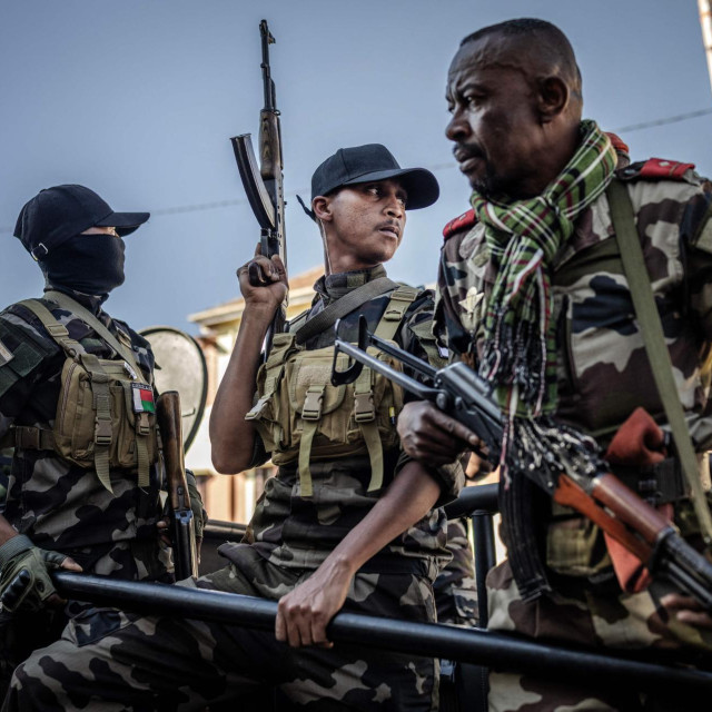 Prizor tijekom vojnog udara na Madagaskaru