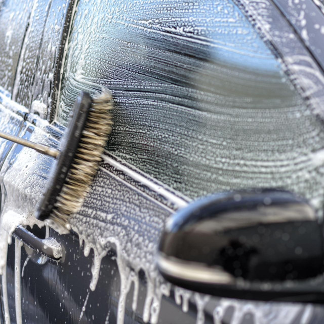 Pranje automobila, ilustracija