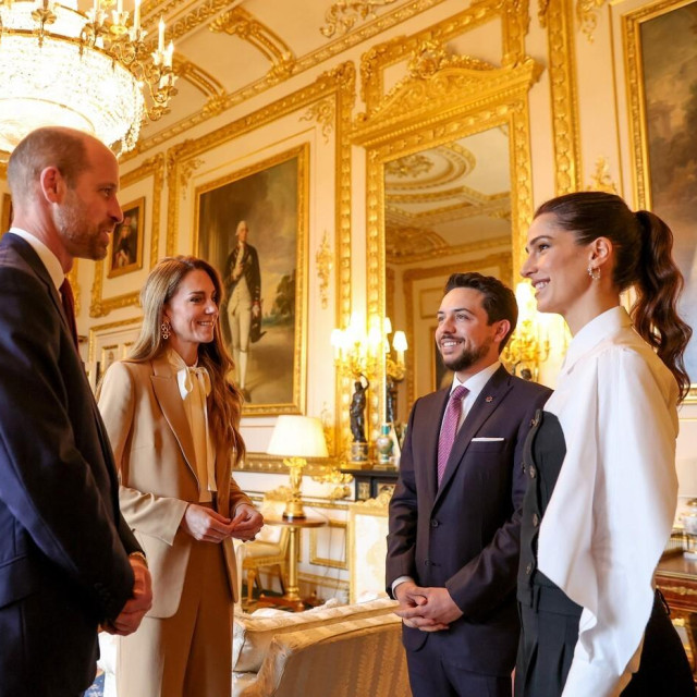 Kate Middleton, princ William, princeza Rajwa i princ Hussein