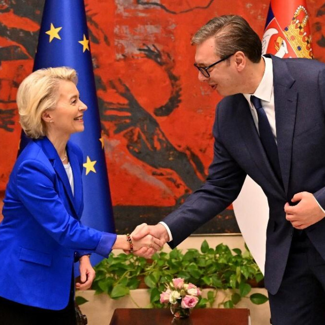 Ursula von der Leyen i Aleksandar Vučić