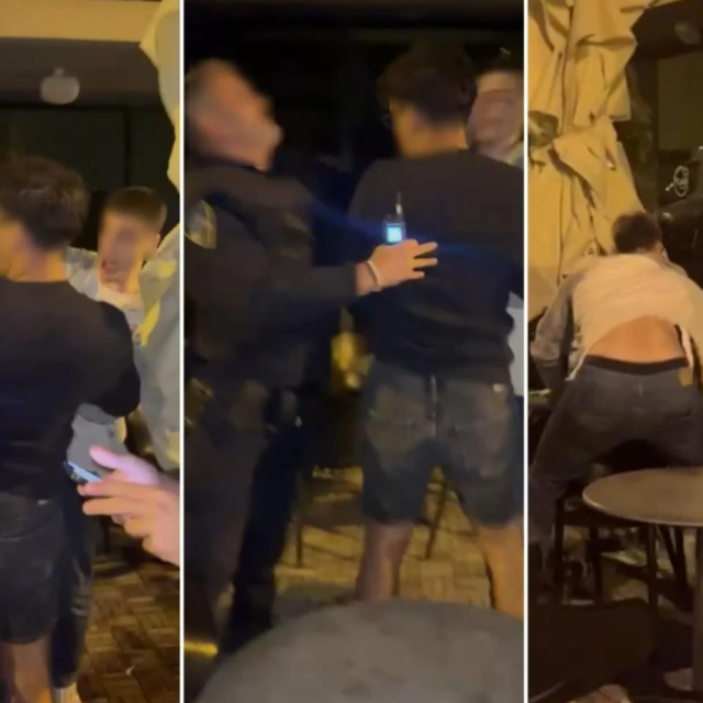 Sukob policajca i studenata u Splitu