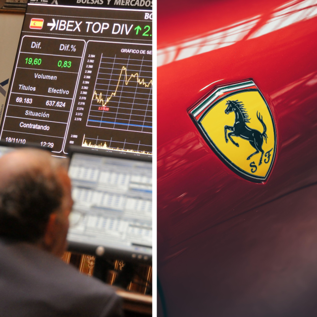 Ferrari, dionice, ilustracija