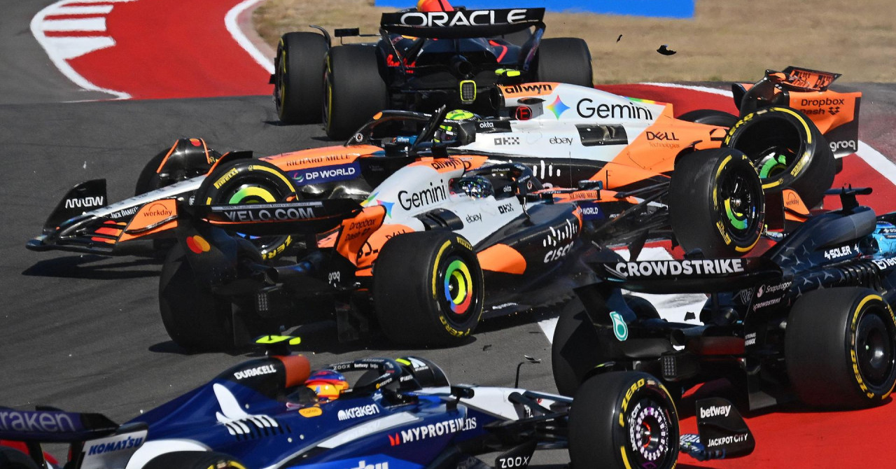 Verstappen zmagal v sprint dirki za VN ZDA, McLarnova dirkača trčila