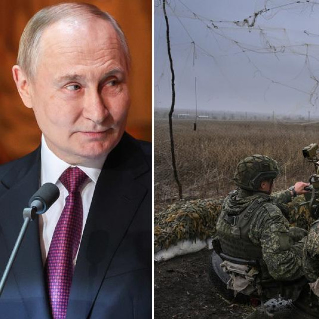 Vladimir Putin i ruski vojnici