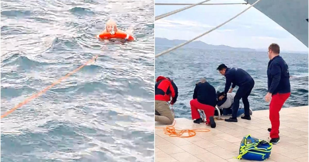 Pogledajte akciju spašavanja: Iznemogla žena se borila s valovima kod Morskih orgulja, a onda je na scenu stupila posada kruzera...