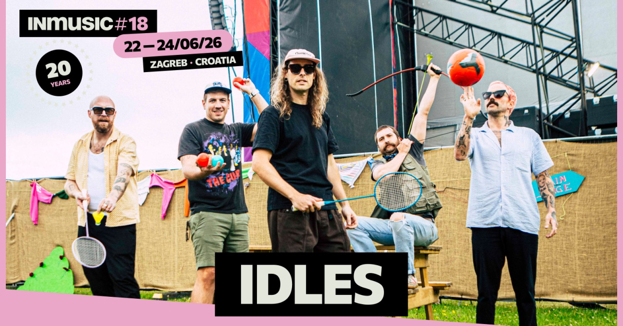 Bristolski post-punkerji IDLES ponovno na INmusic festivalu v Zagrebu