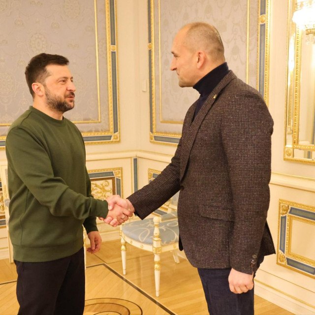 Volodimir Zelenski i Ivan Anušić