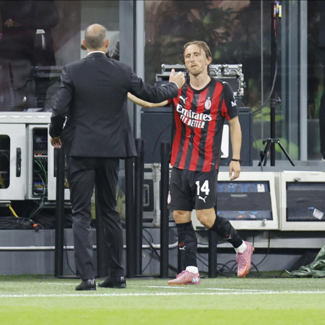 Luka Modrić i Massimiliano Allegri 