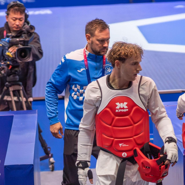 Matija Črep i izbornik Dejan Mesarov