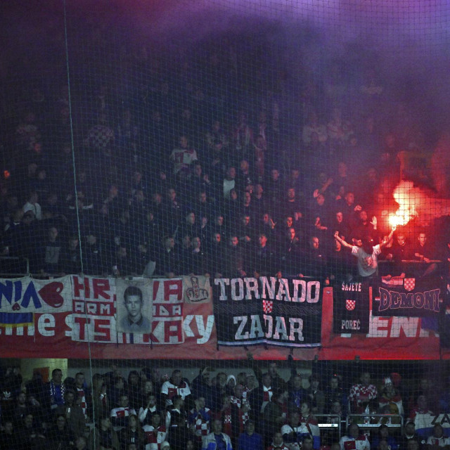 Navijači na utakmici Češka - Hrvatska