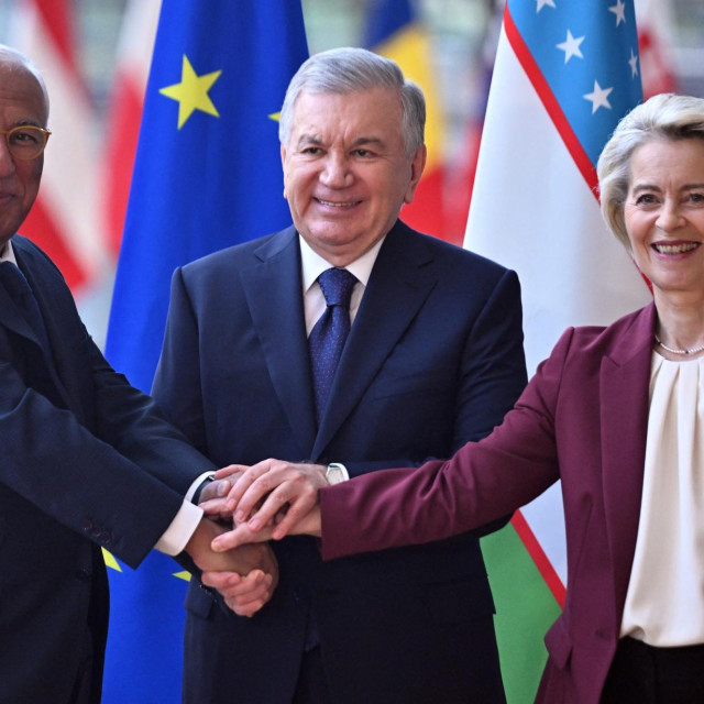 Ursula von der Leyen, Antonio Costa i Šavkat Mirzijojev