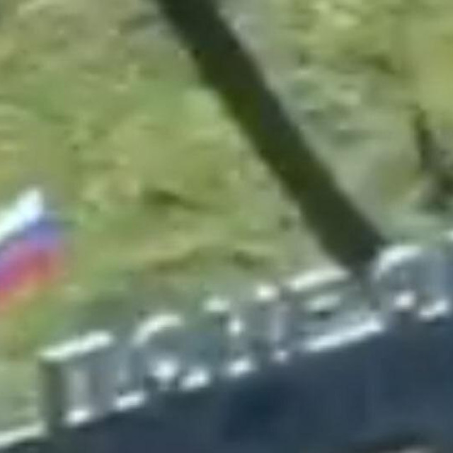 Ruska zastava na ulasku u Pokrovsk