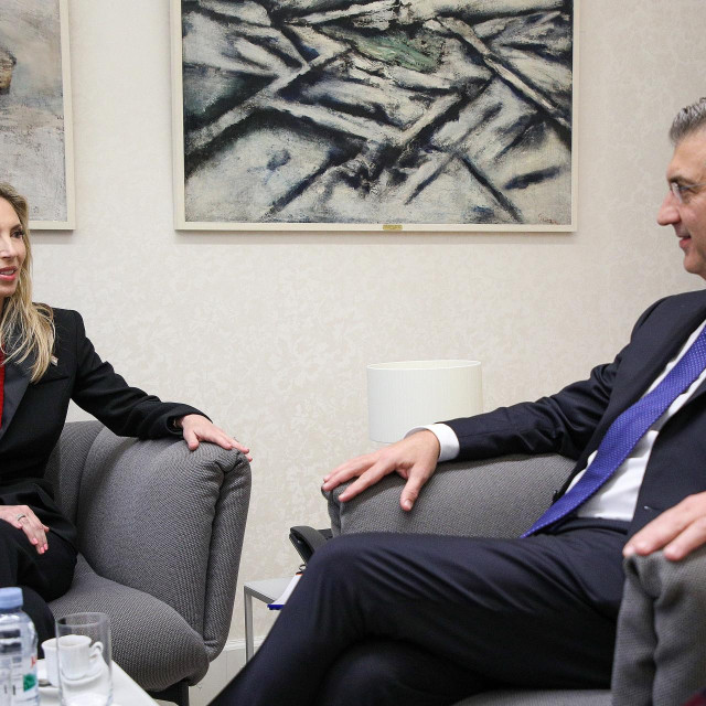 Nicole McGraw i Andrej Plenković