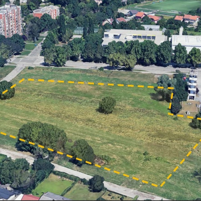 Mjesto na kojemu će se graditi nova OŠ Dubrava