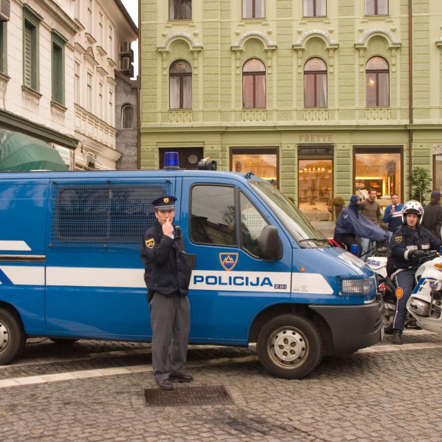 Slovenska policija u Ljubljani, ilustrativna fotografija