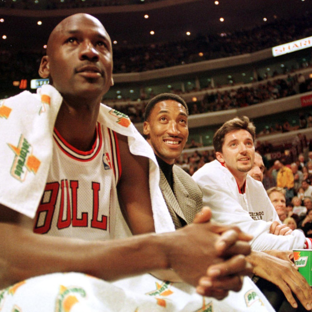 Michael Jordan, Scottie Pippen i Toni Kukoč