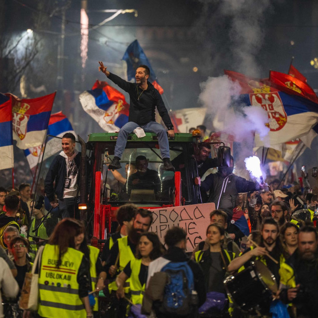 Prizor iz Beograda iz ožujka