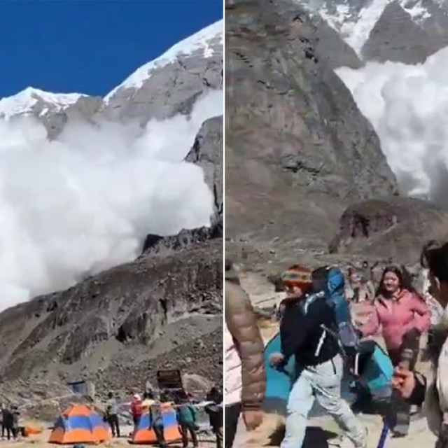 Lavina na Annapurni