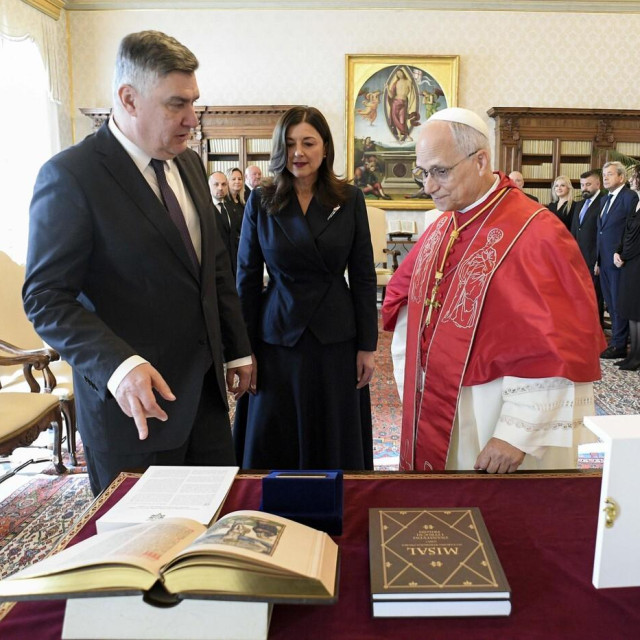 Sanja i Zoran Milanović kod pape