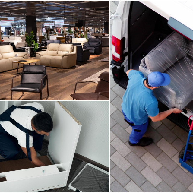 Ilustracija: dostava i montaža namještaja