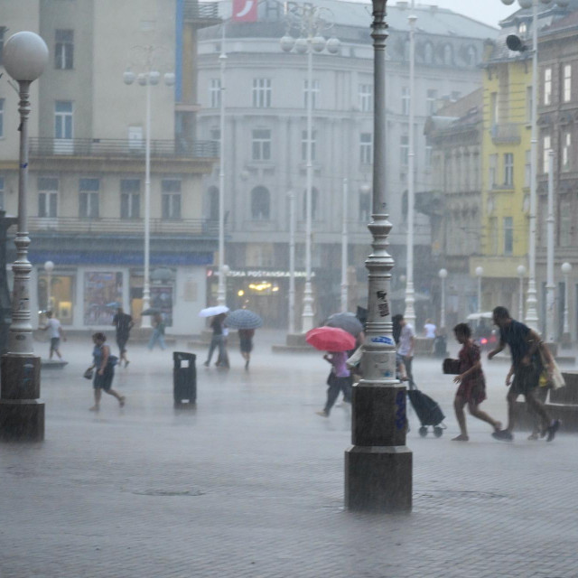 Pljusak u Zagrebu, ilustracija