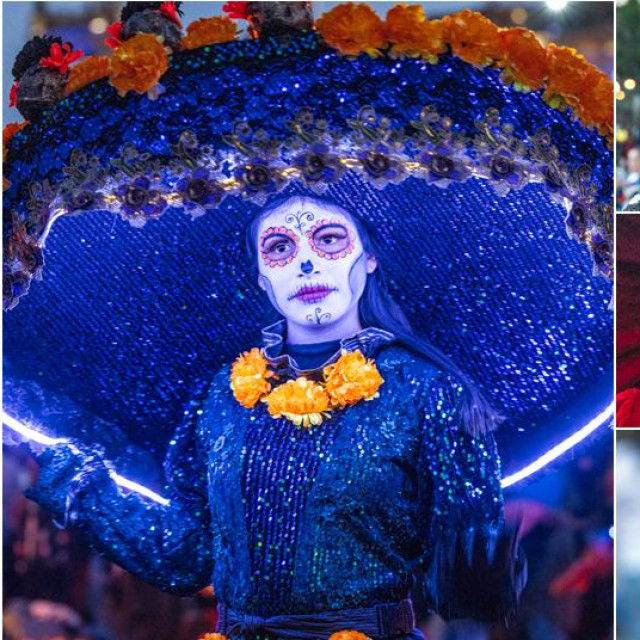 Prizori s povorke mrtvih u Ciudad de Mexicu