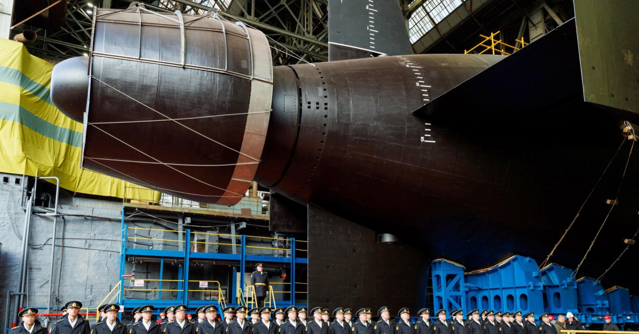 Ovo je Habarovsk, nuklearna podmornica koja može nositi novo oružje za izazivanje radioaktivnog tsunamija. Upravo je porinuta