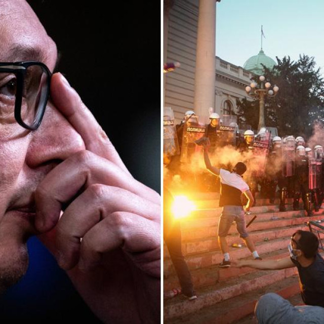 Aleksandar Vučić, prosvjedi u Srbiji