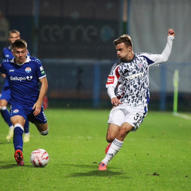 Adriano Jagušić (Slaven Belupo) i Šimun Hrgović (Hajduk)