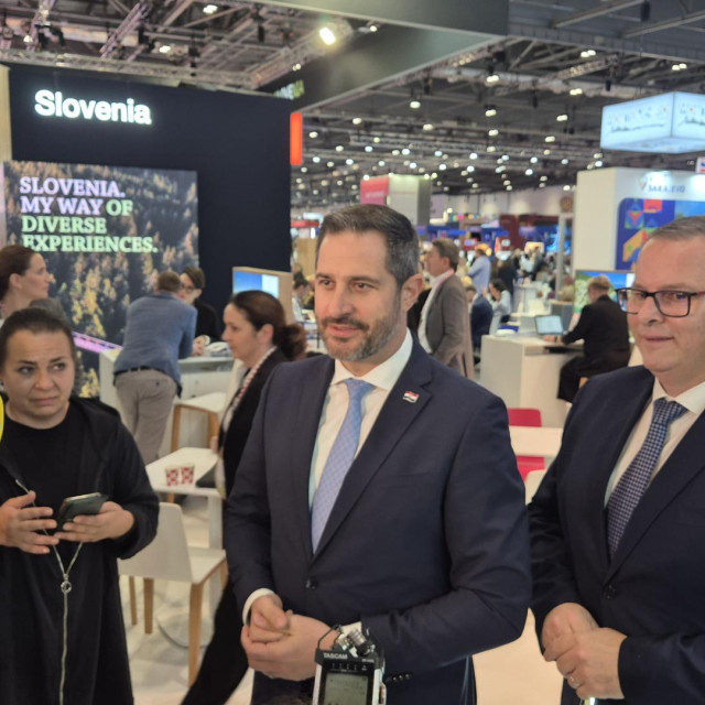 Tonči Glavina i Kristijan Satničić na sajmu WTM u Londonu