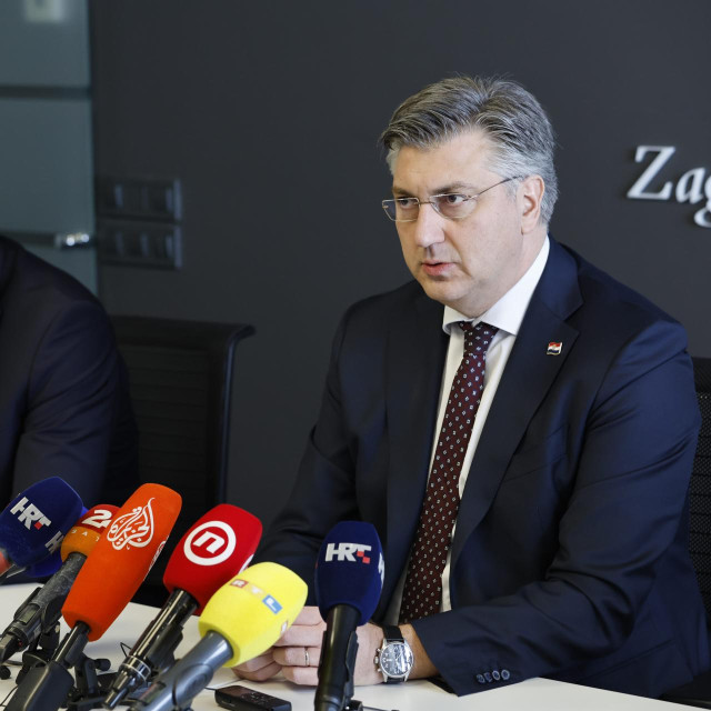 Ministar financija Marko Primorac i premijer Andrej Plenković