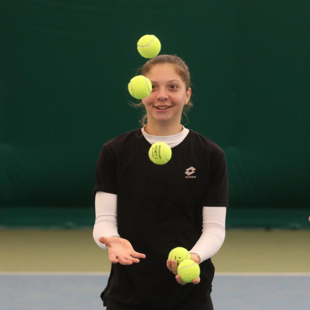 Antonia Ružić na treningu u Čakovcu