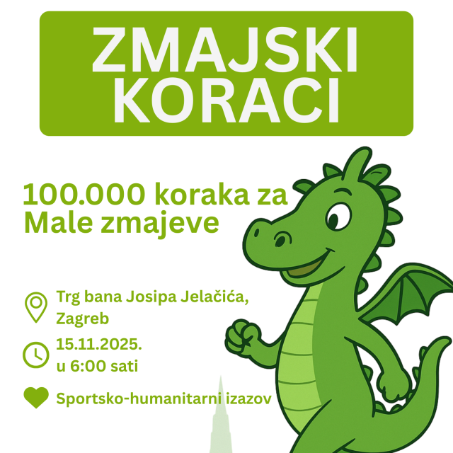 Plakat humanitarne akcije Zmajski koraci