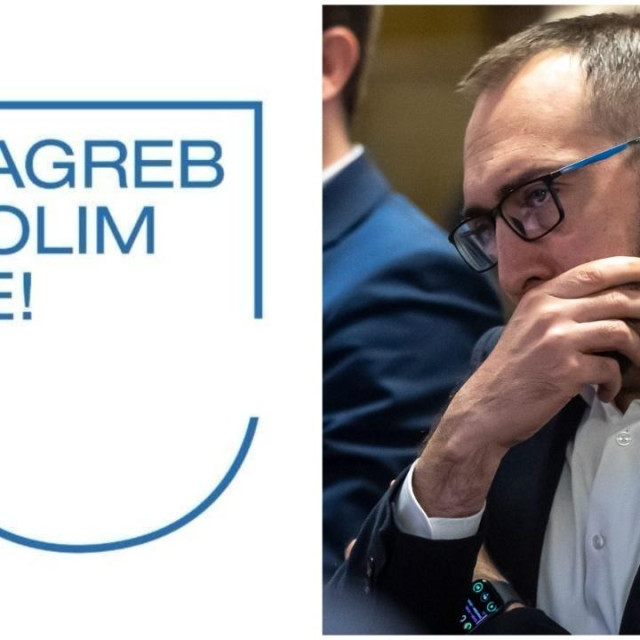 Simbol koji predstavlja novi vizualni identitet Zagreba (lijevo) i Tomislav Tomašević (desno)