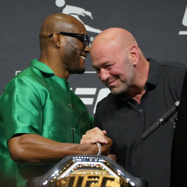 Kamaru Usman i Dana White