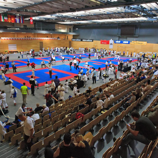 Jedan od prijašnjih turnira u karateu u dvorani Zamet