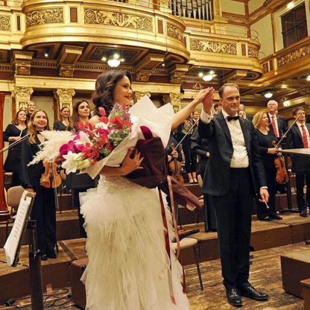 Marija Vidović i Ivan Hut po završetku koncerta