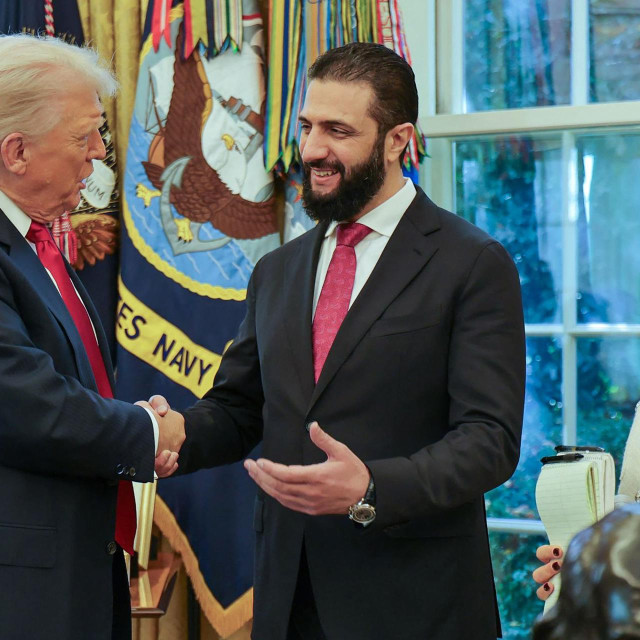 Donald Trump i Ahmed al-Šara