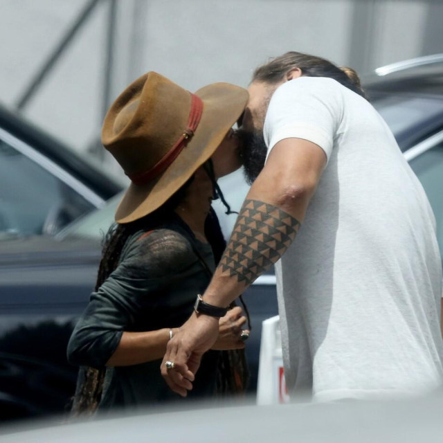 Jason Momoa i Lisa Bonet, 2018.