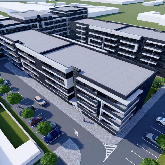 Simulacija višestambenih zgrada s POS stanovima u Osijeku