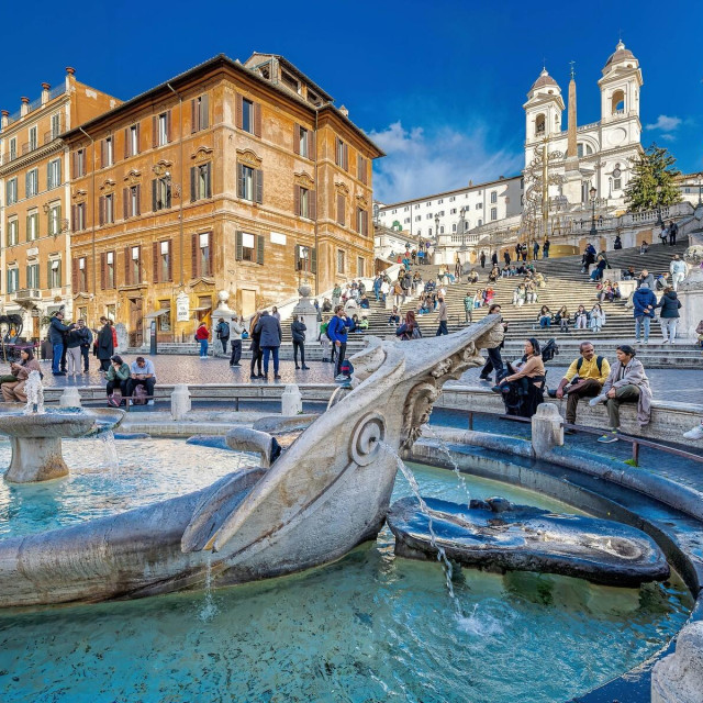Piazza di Spagna, Rim, ilustrativna fotografija