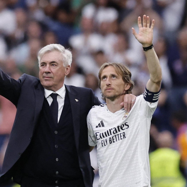 Carlo Ancelotti i Luka Modrić