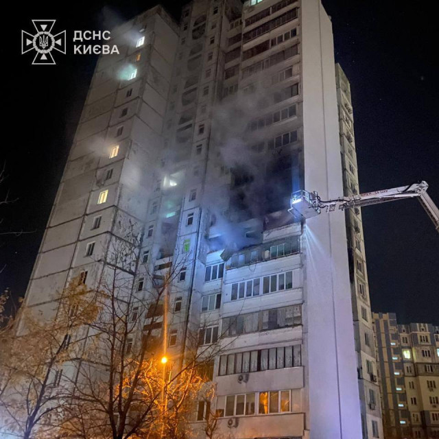 Udar na Kijev 14. 11. 2025. 