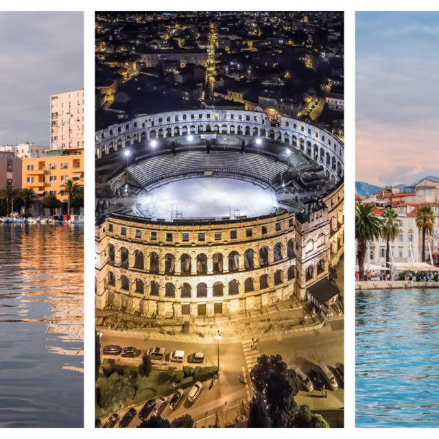 Zadar, Pula, Split