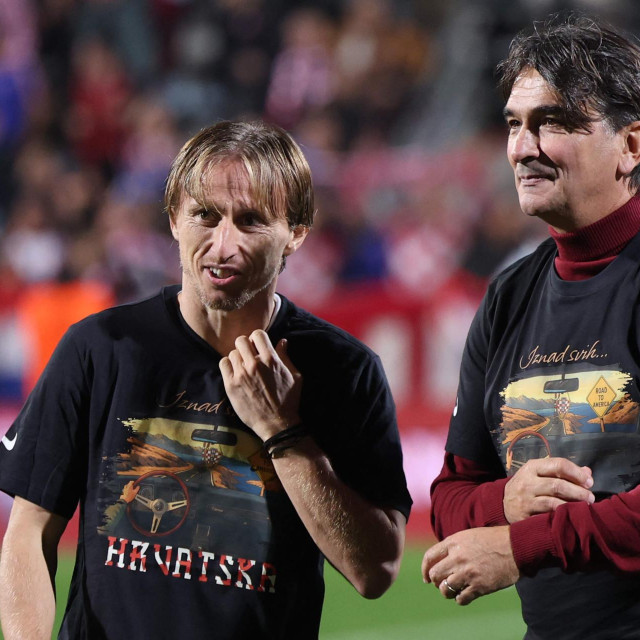 Luka Modrić i Zlatko Dalić