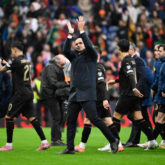 Izbornik Roberto Martinez i igrači Portugala slave plasman na Svjetsko prvenstvo