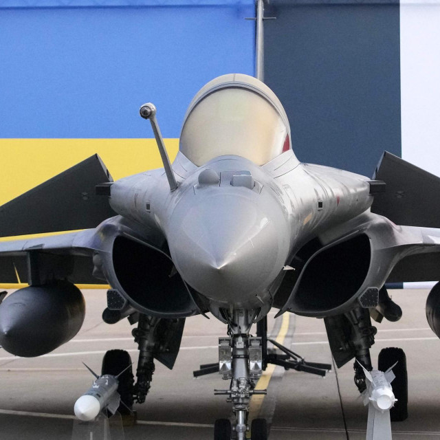 Borbeni zrakoplov Rafale u zračnoj bazi Villacoublay