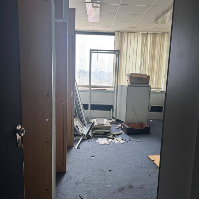 Unutrašnjot Vjesnikovog nebodera